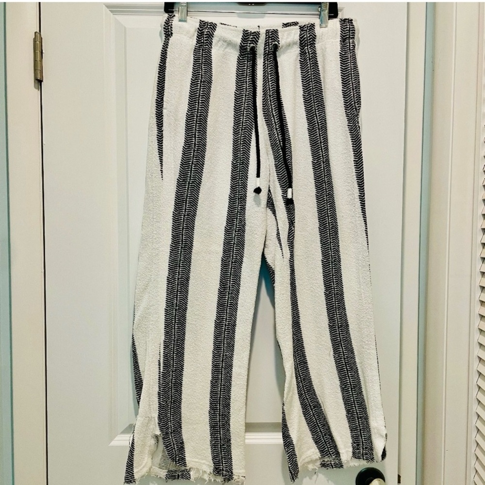 Striped Black and White Pants